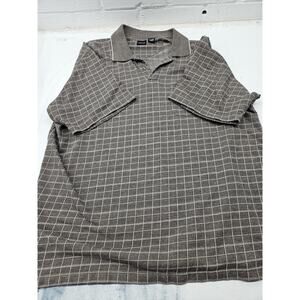 arrow usa 1851 Polo Brown Plaid Shirt Mens 2xl